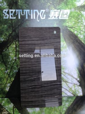 Wood grain acrylic sheet faced mdf for furniture